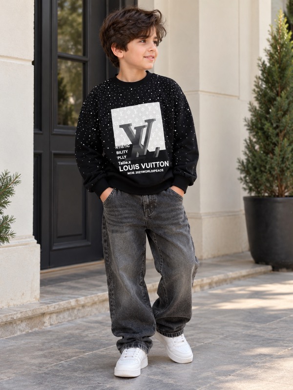 IMG_6430 بلوز دورس پاییزه اسپرت مدل لویی ویتون_2384 - Image 1